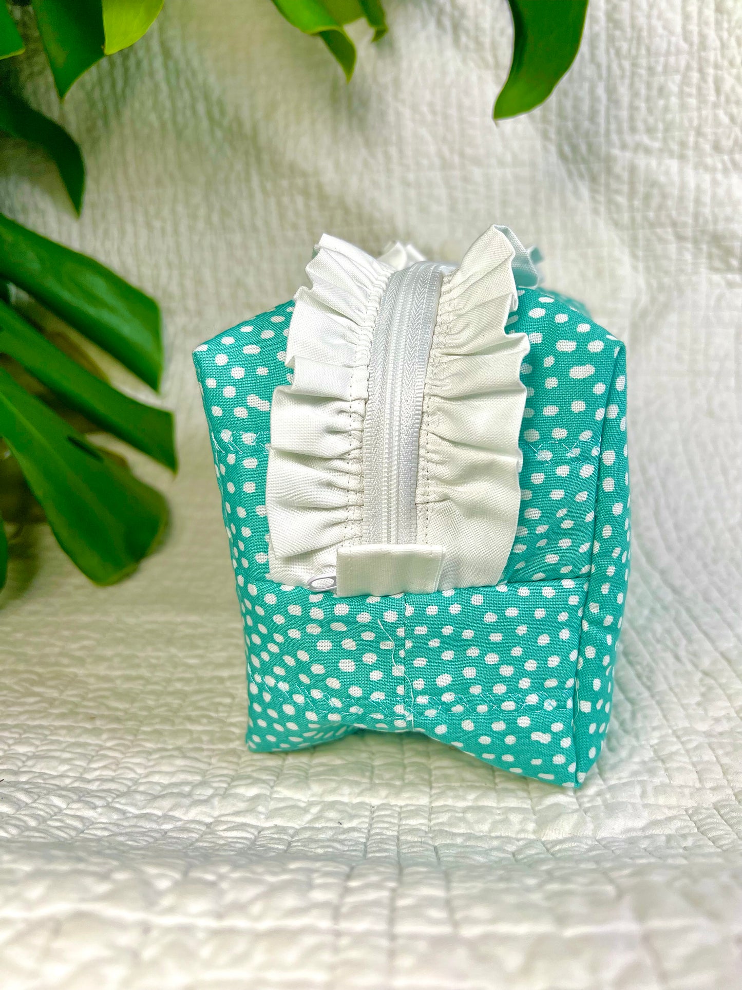 Polka Dot Medium Ruffle Essentials Bag