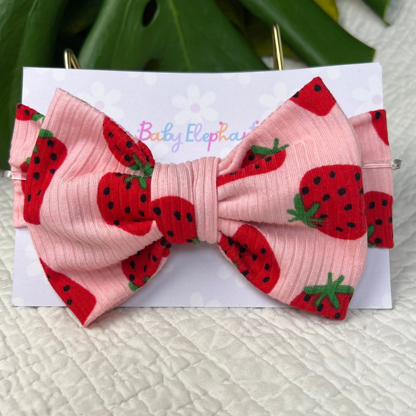 Strawberry Sweetness Baby Headwrap Bow ππ