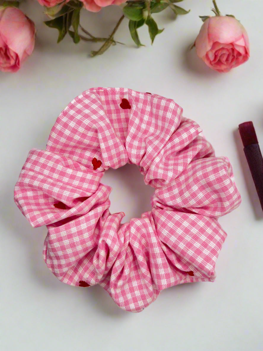 Sweetheart Gingham Scrunchie 💕✨