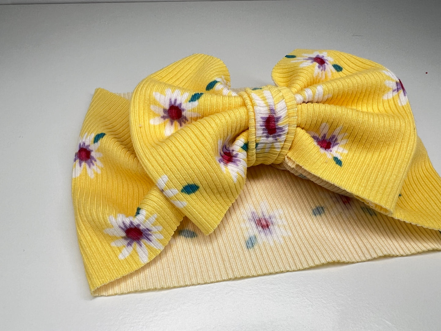 Sunny Blooms Baby Headwrap Bow 🌼💛