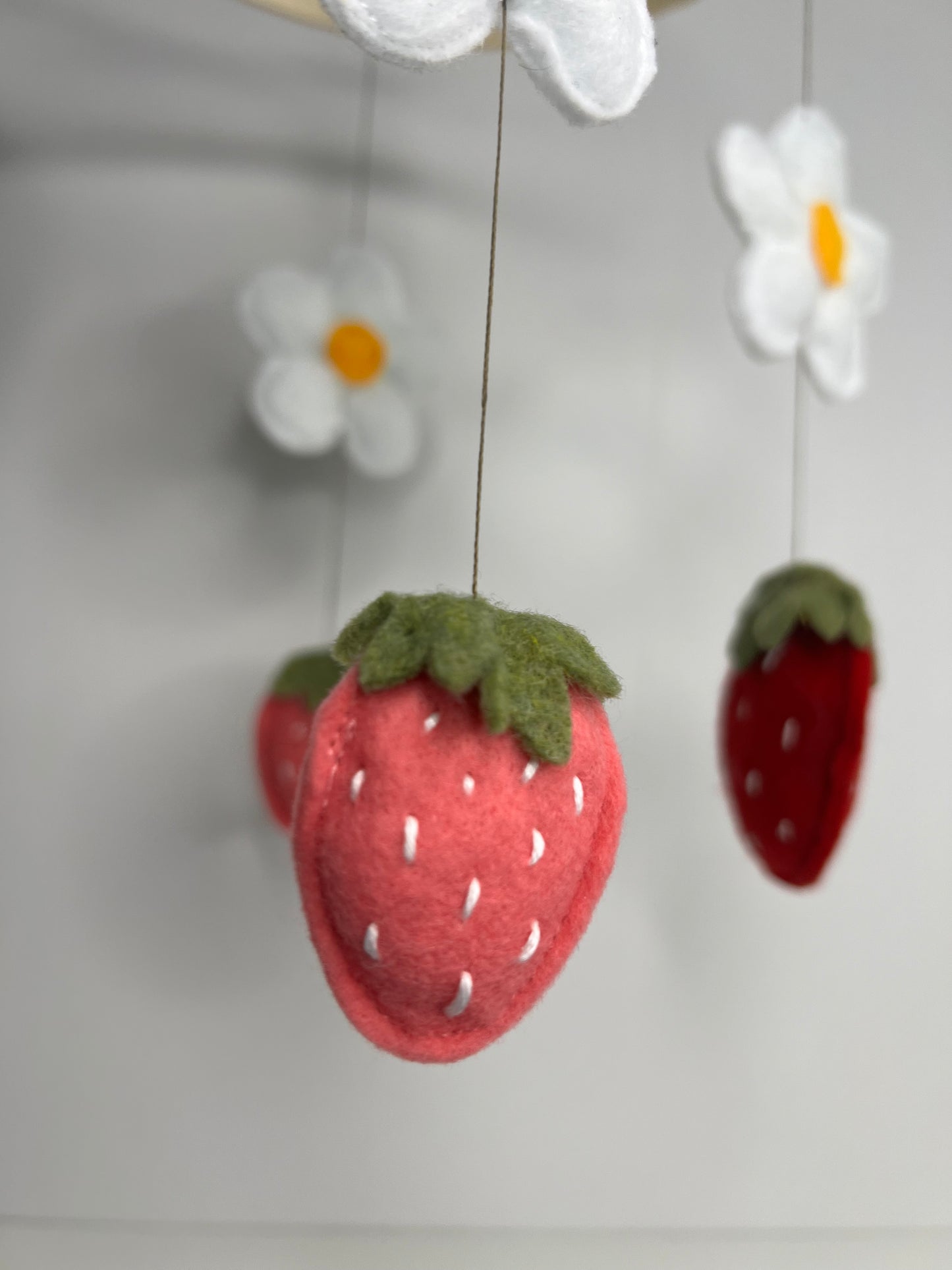 Strawberry Fields Baby Mobile 🍓🌼