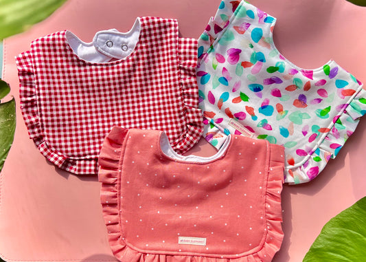 Spring Flutter Bibs – Sweet & Frilly 🌸✨👶