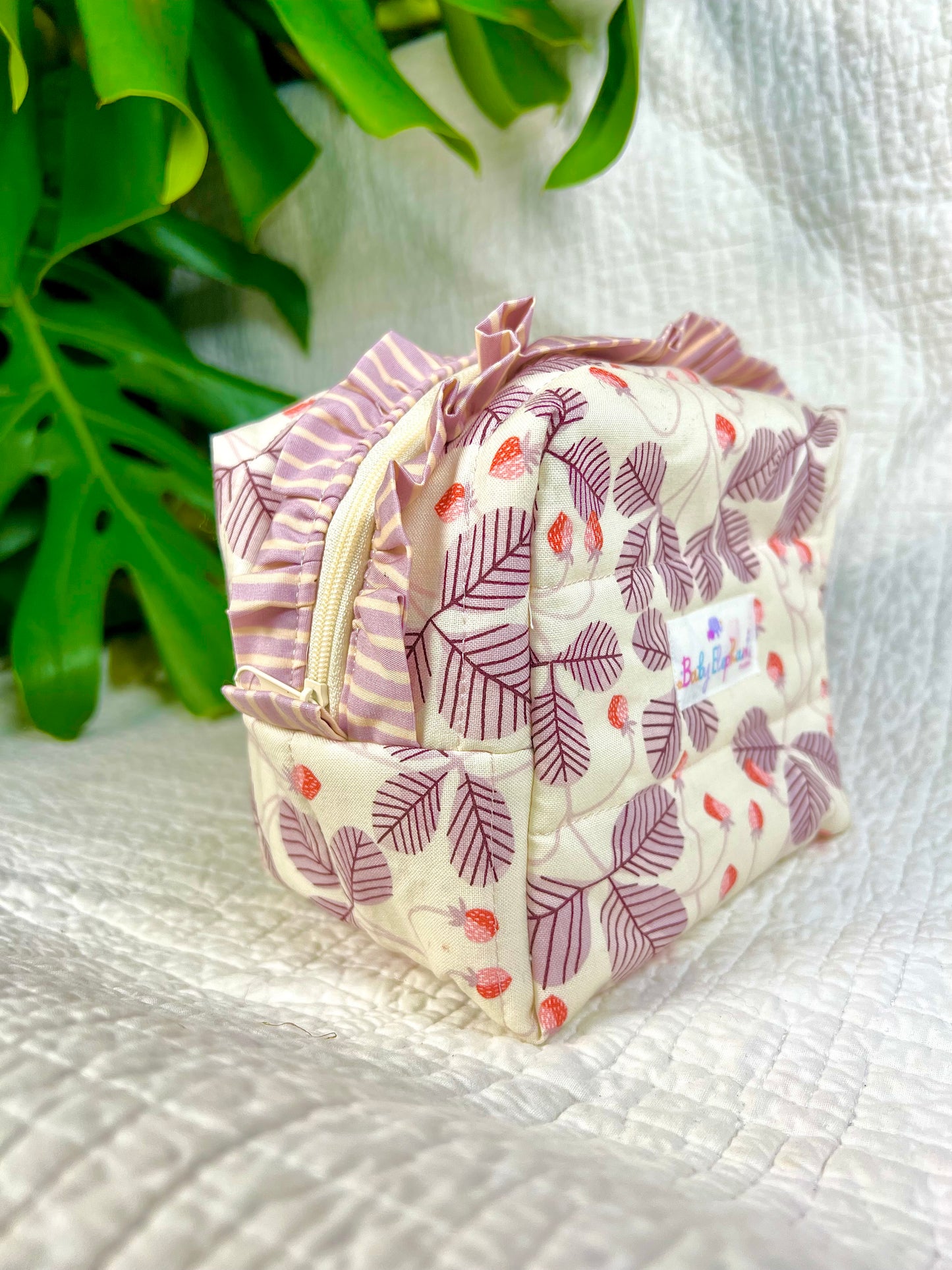 Strawberry Garden Medium Ruffle Essentials Bag