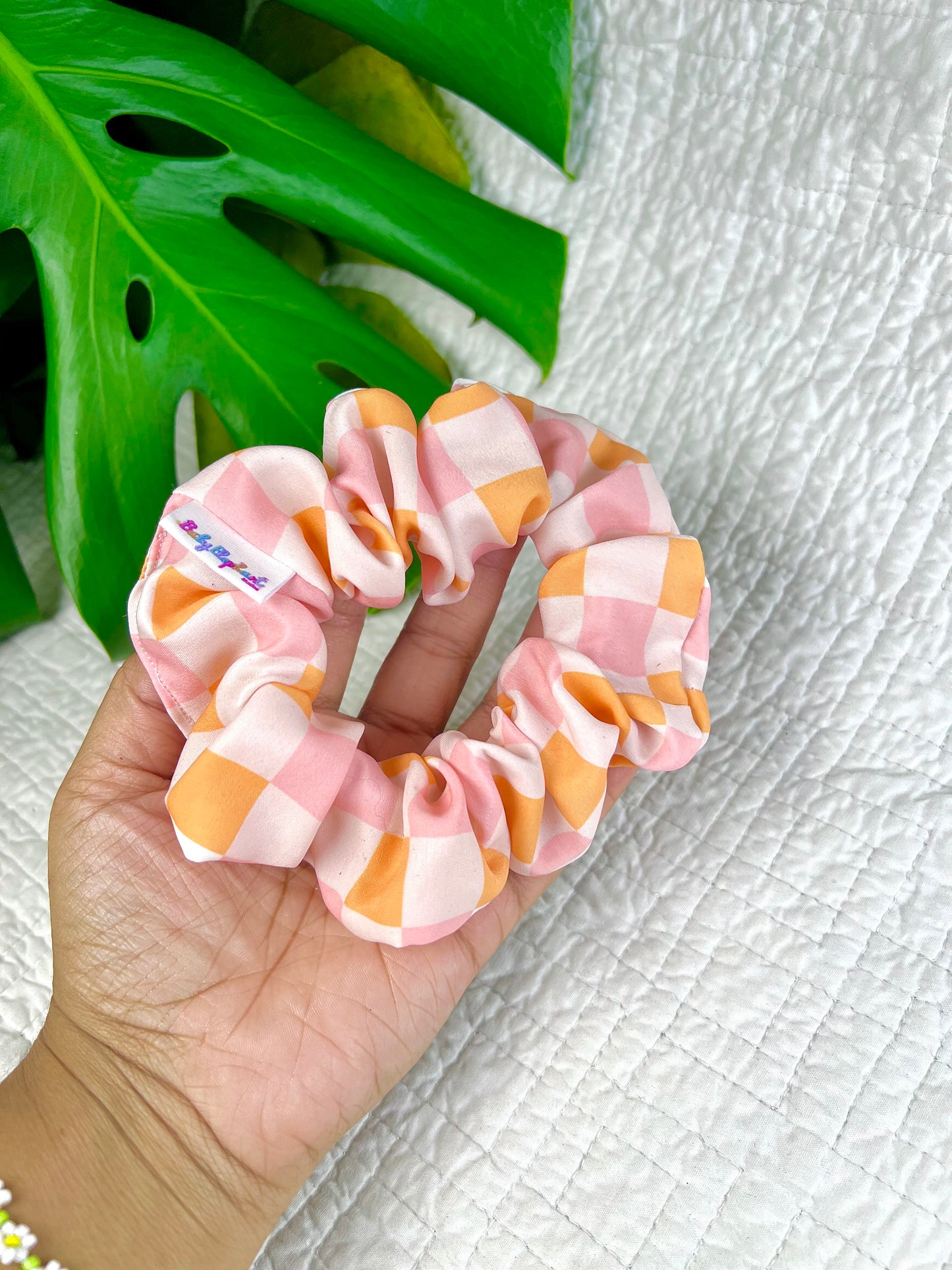 Checkered Peaches and Cream