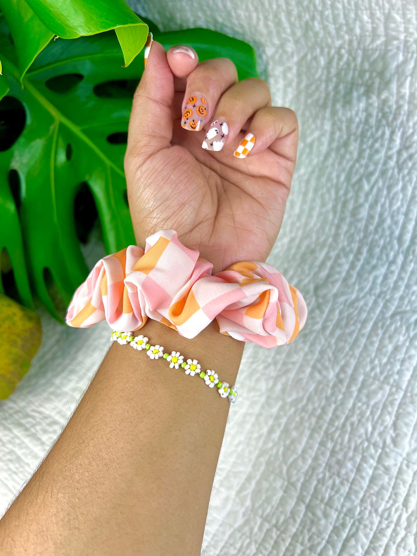 Checkered Peaches and Cream