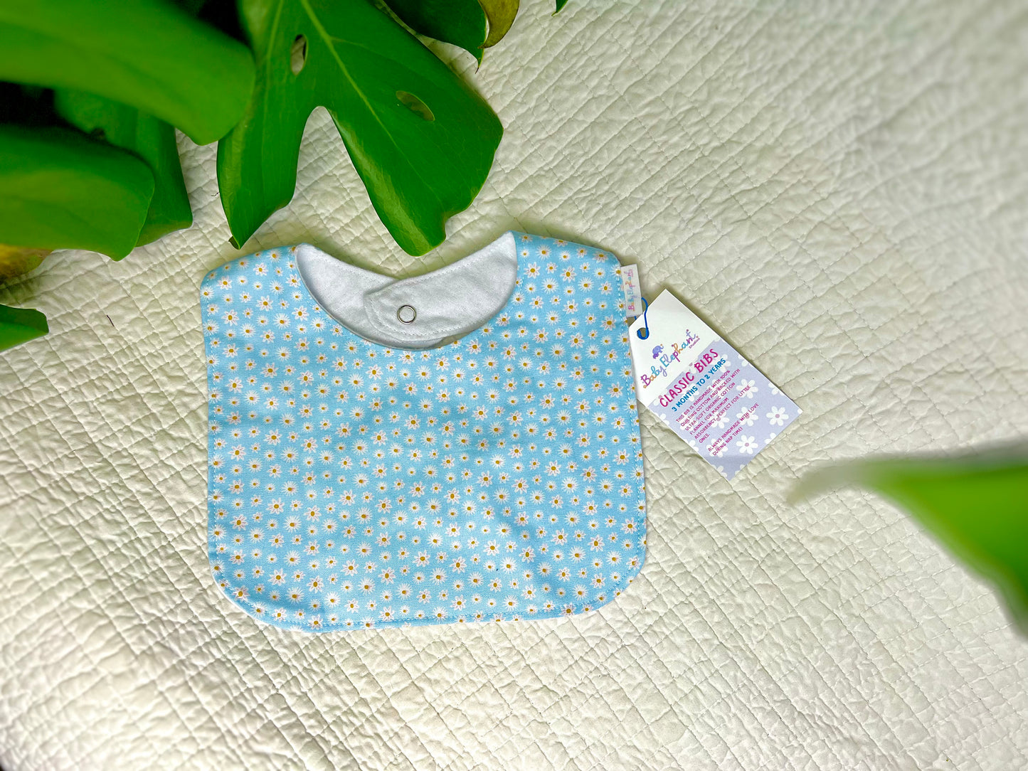 Daisy Blue Classic Bib